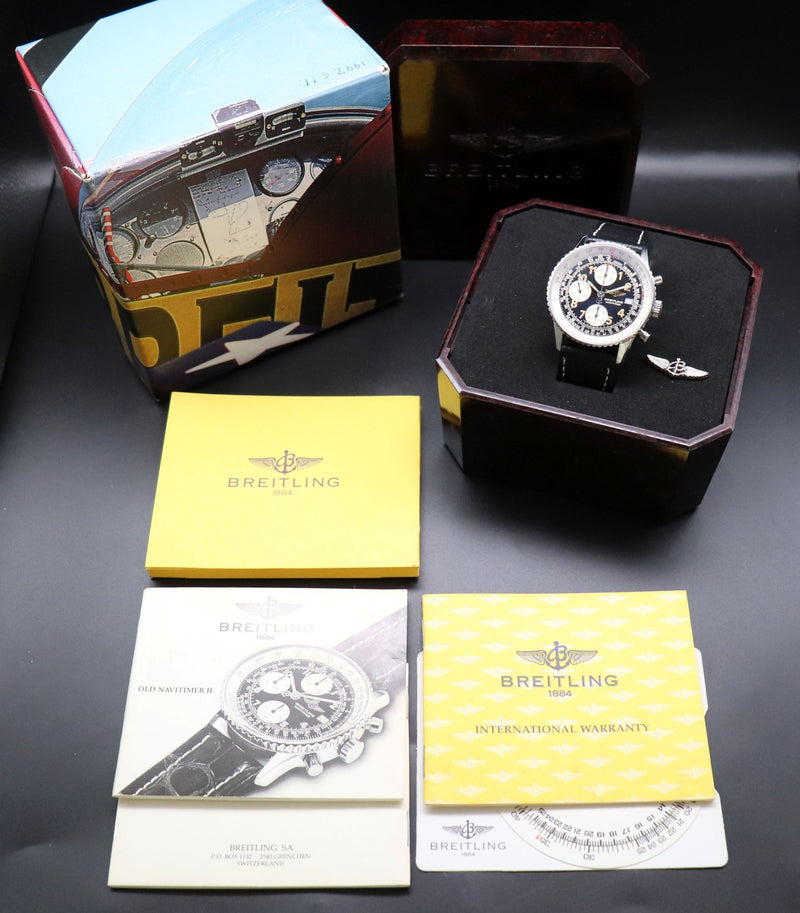 Breitling Old Navitimer A13022 Chronograph Fullset 1997 Box+Paper