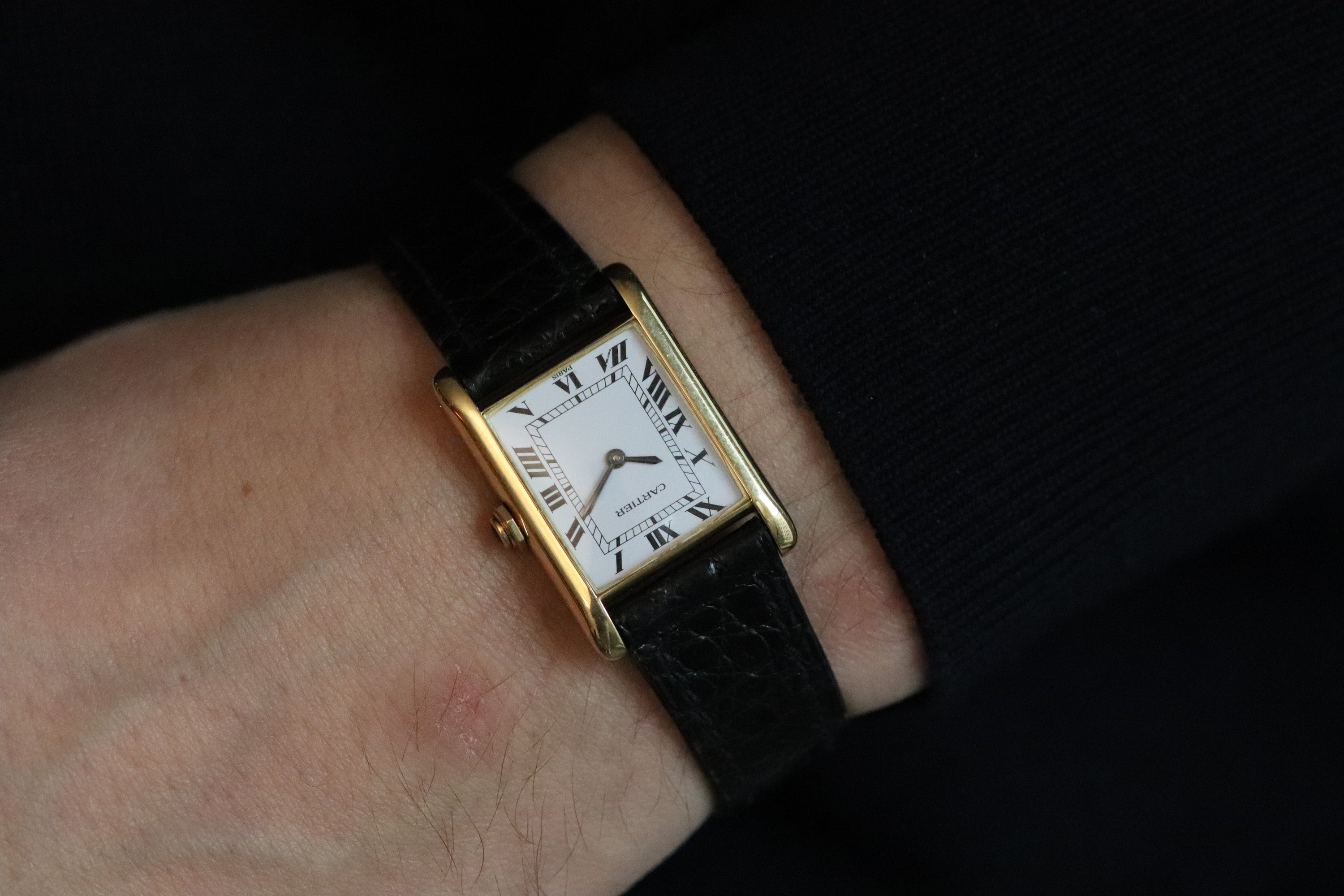 Cartier Tank Louis Cartier 1960 Paris Dial Long Lugs