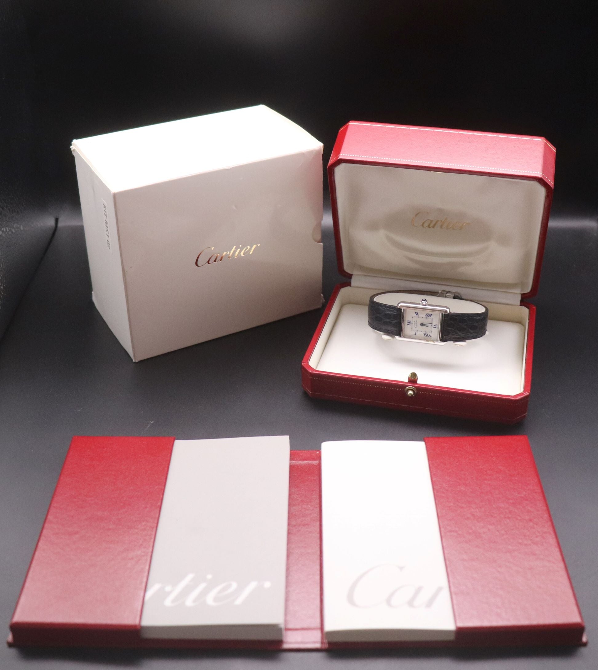 Cartier Must Tank W1014054 Fullset 2000 Box+Papiere