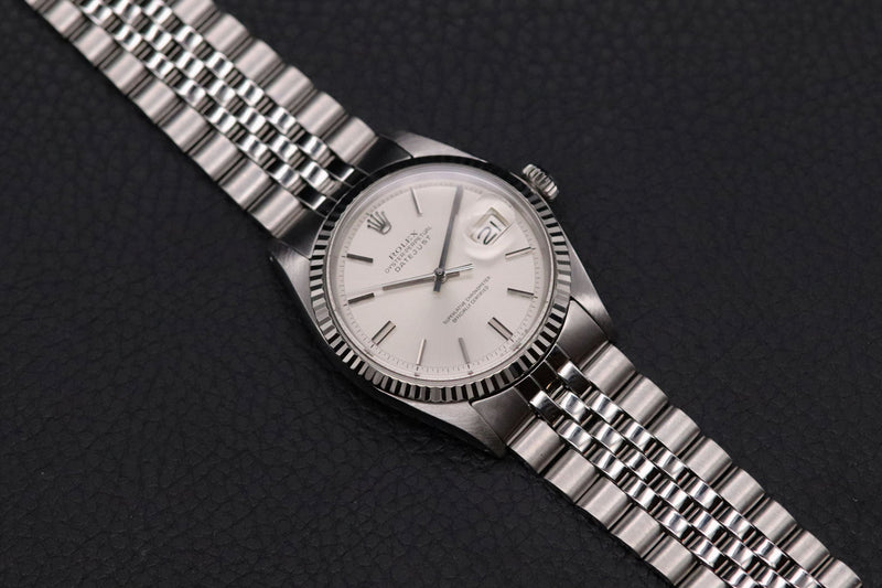 Rolex 1601 silver on sale dial