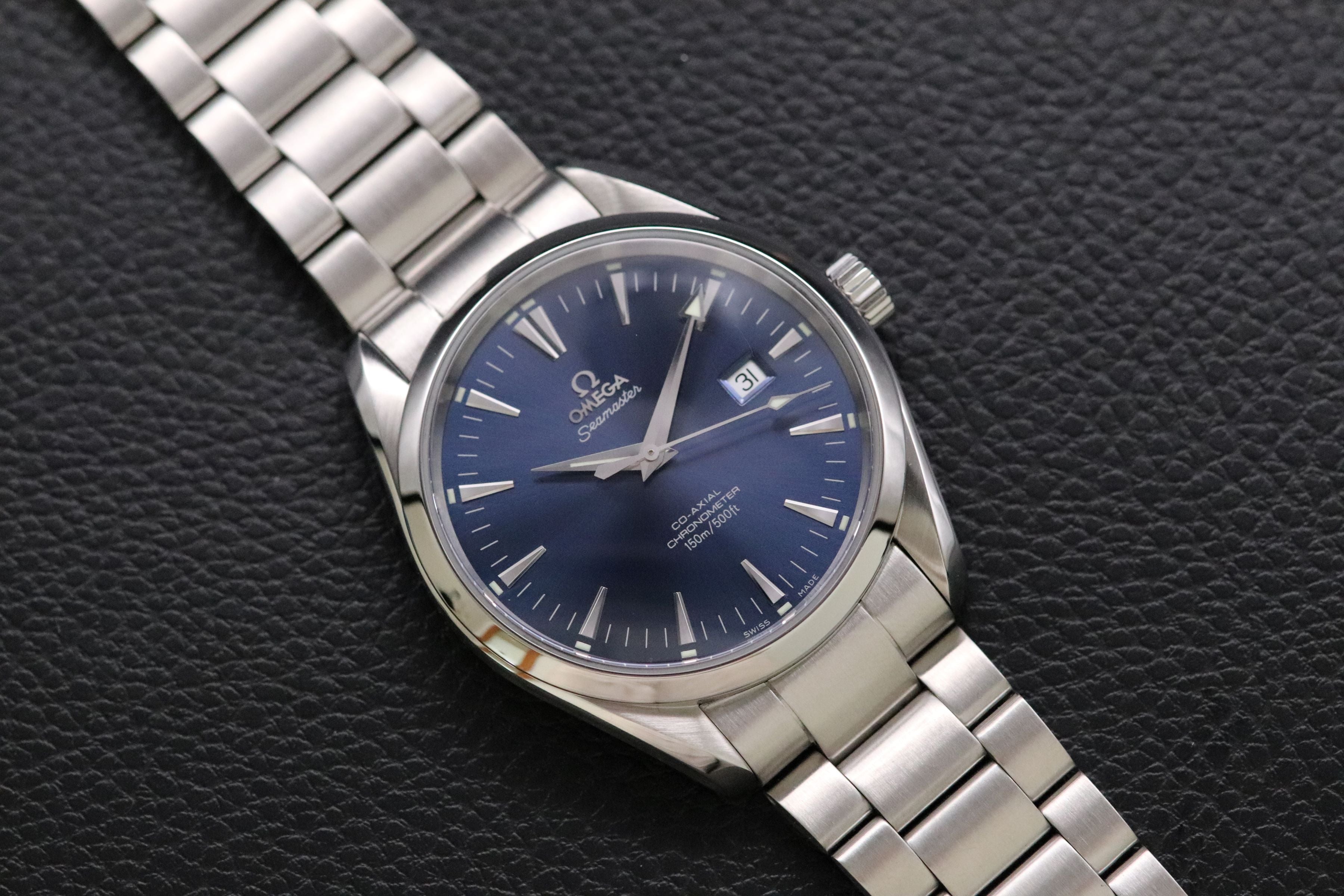 Omega Seamaster Aqua Terra 2502.80 Blue Fullset 2005 Box+Papers