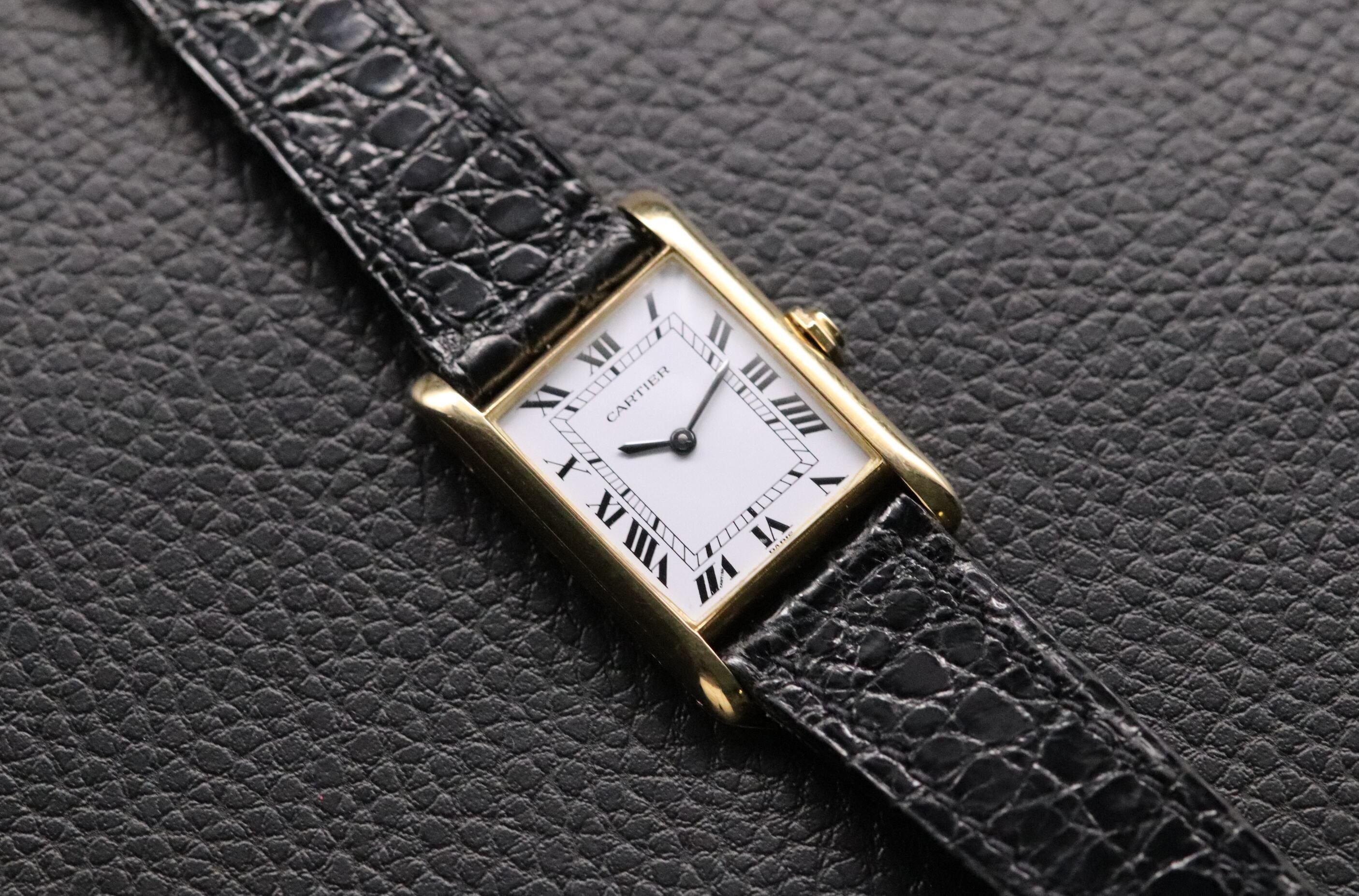 Cartier Tank Louis Cartier 1960 Paris Dial Long Lugs