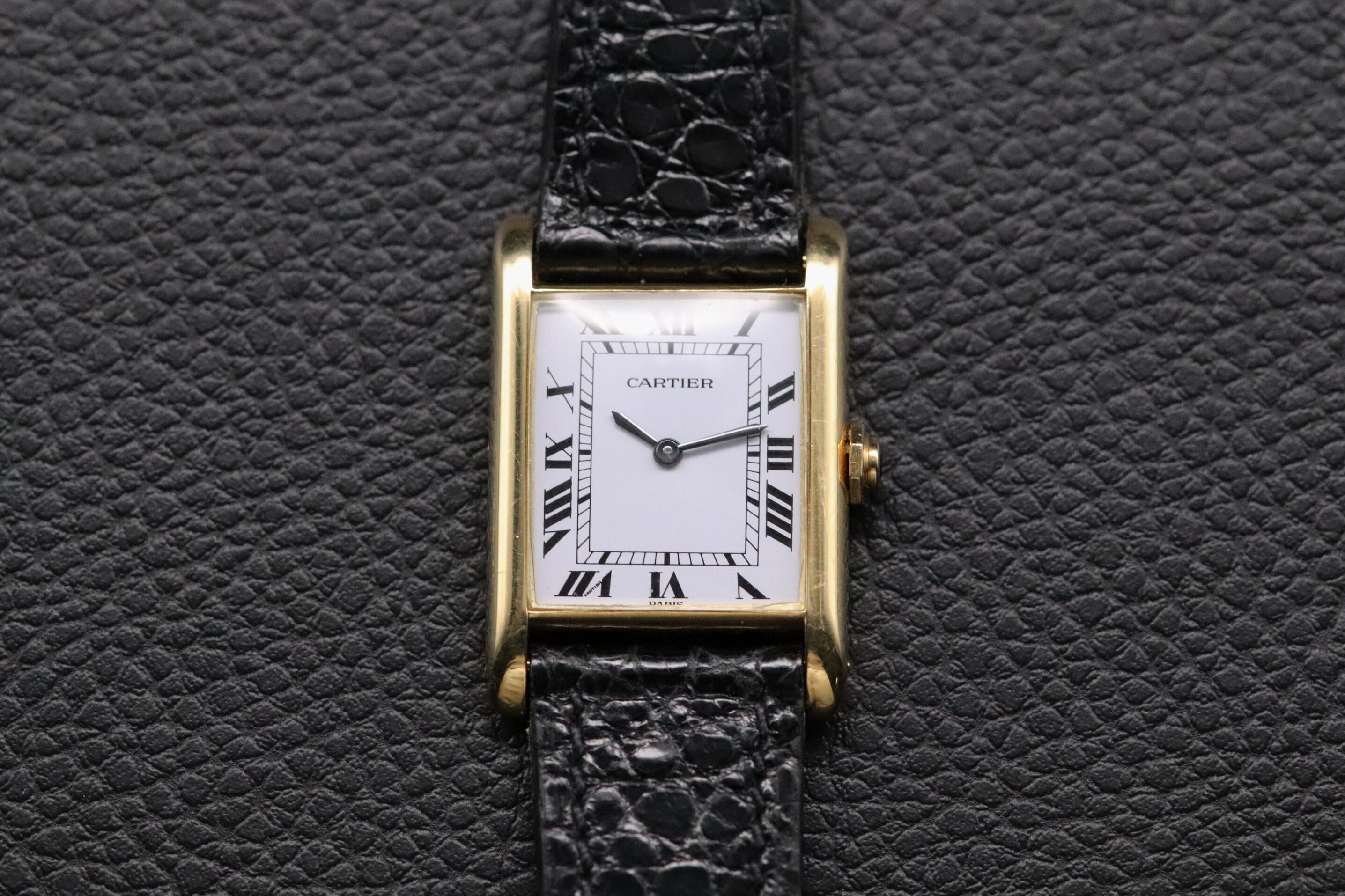 Cartier Tank Louis Cartier 1960 Paris Dial Long Lugs