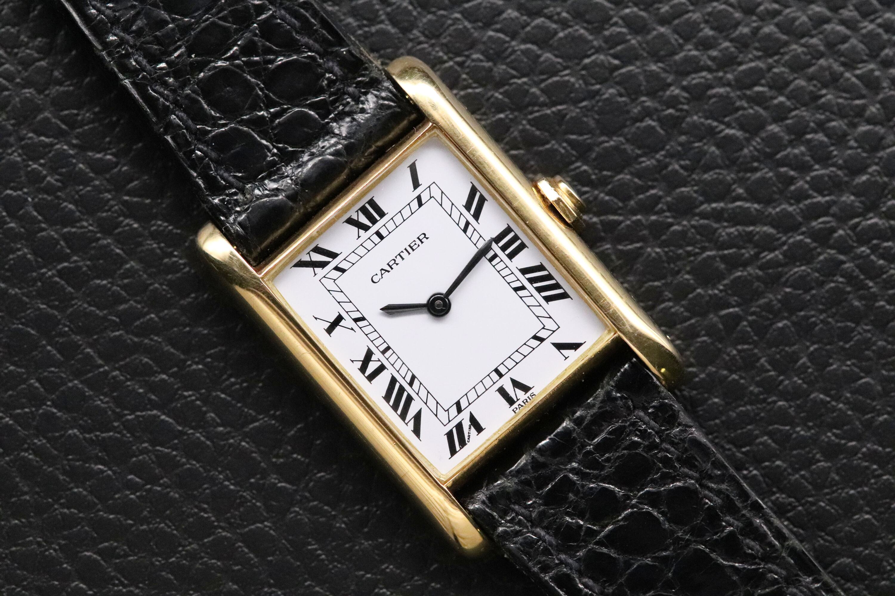 Cartier Tank Louis Cartier 1960 Paris Dial Long Lugs