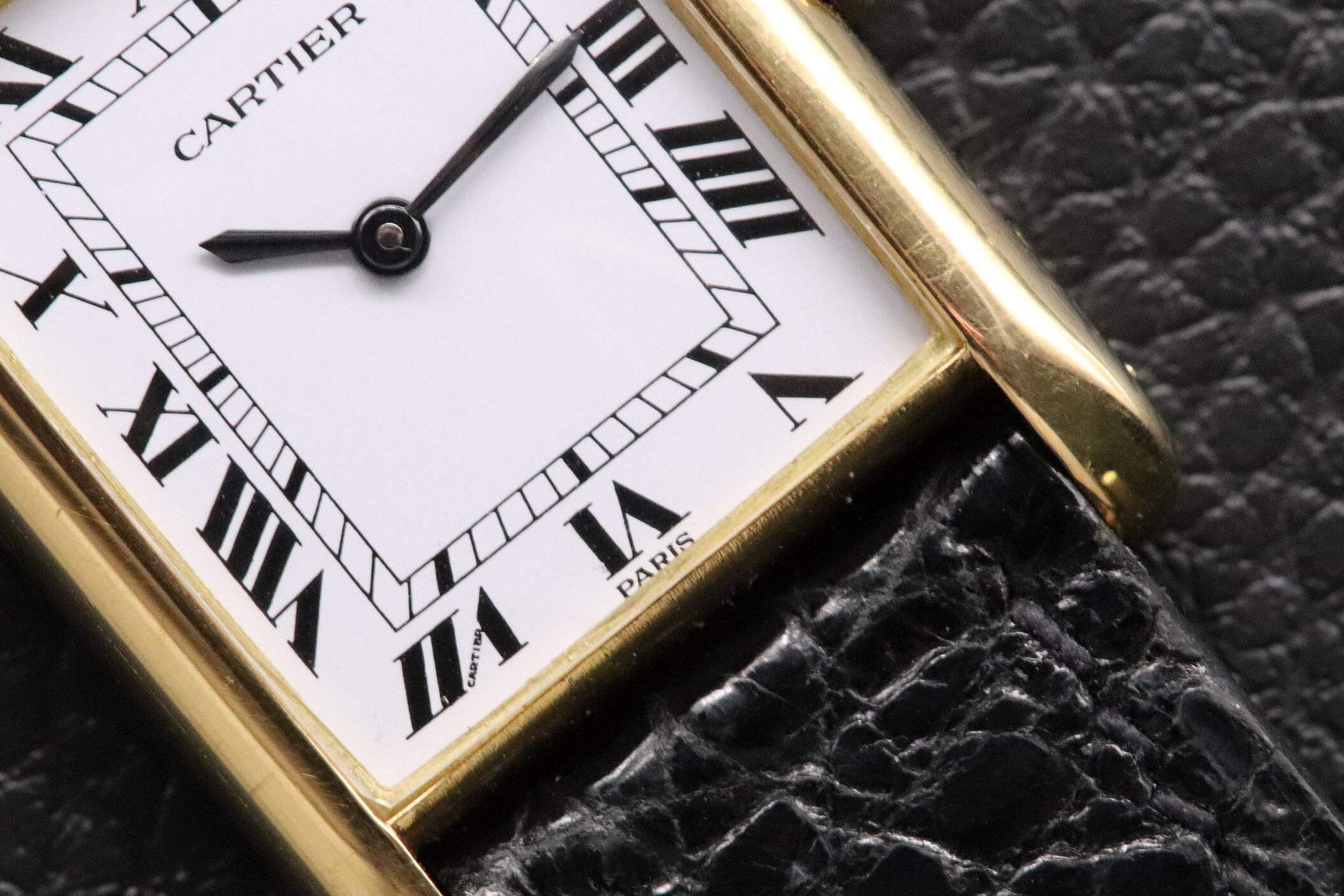 Cartier Tank Louis Cartier 1960 Paris Dial Long Lugs