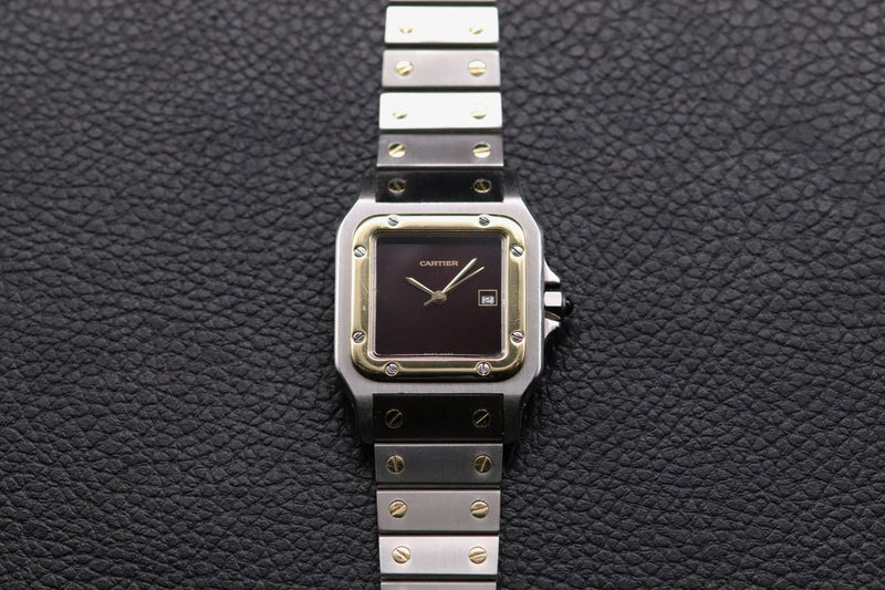 Cartier Santos Carrèe 2961 Burgundy