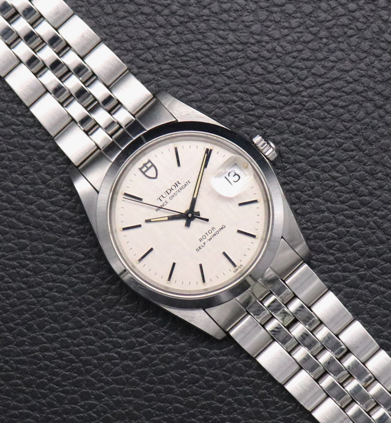 Tudor Prince Oysterdate 74000 Silver Fullset 1990 Box+Paper