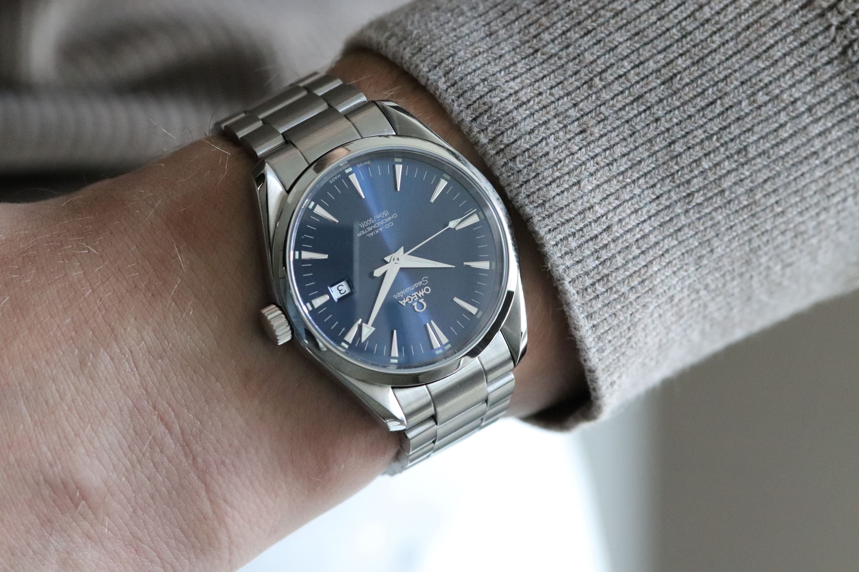 Omega Seamaster Aqua Terra 2502.80 Blue Fullset 2005 Box+Papers